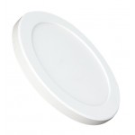 Downlight panel LED Redondo 298mm CCT 24W, Corte ajustable 50 a 260mm, acabado Blanco o Negro